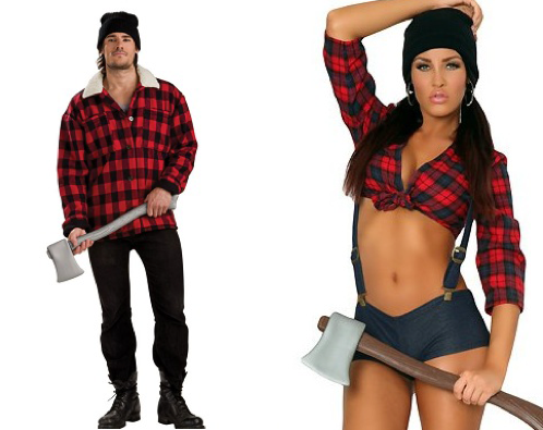 Image result for lumberjack and wife costume
